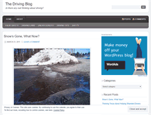 Tablet Screenshot of drivingblog.wordpress.com