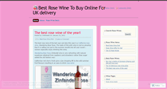 Desktop Screenshot of bestrosewine.wordpress.com