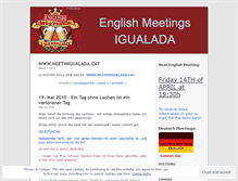 Tablet Screenshot of englishmeetings.wordpress.com