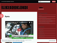 Tablet Screenshot of ilikebooksandicannotlie.wordpress.com