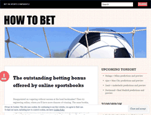 Tablet Screenshot of howtobetnet.wordpress.com