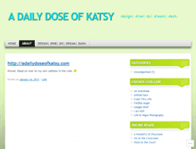 Tablet Screenshot of adailydoseofkatsy.wordpress.com