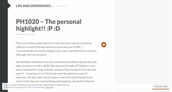 Desktop Screenshot of lifeandexperiencesneha.wordpress.com