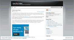 Desktop Screenshot of geekmygadget.wordpress.com