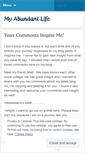 Mobile Screenshot of myabundantlife.wordpress.com
