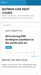 Mobile Screenshot of batmancarseatcoverxgnt.wordpress.com