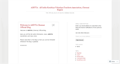 Desktop Screenshot of aikvtachennai.wordpress.com
