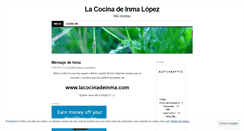 Desktop Screenshot of lacocinadeinma74.wordpress.com
