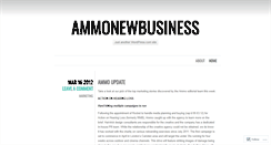 Desktop Screenshot of ammonewbusiness.wordpress.com