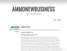 Tablet Screenshot of ammonewbusiness.wordpress.com