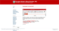 Desktop Screenshot of dougbutler.wordpress.com