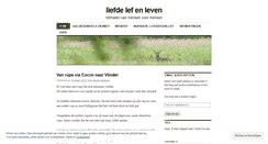 Desktop Screenshot of liefdelefenleven.wordpress.com