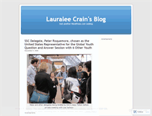 Tablet Screenshot of lauraleecrain.wordpress.com