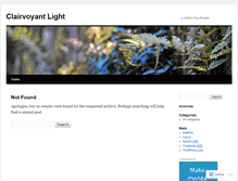 Tablet Screenshot of clairvoyantlight.wordpress.com