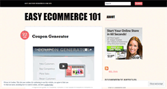 Desktop Screenshot of easyecommerce101.wordpress.com