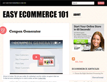 Tablet Screenshot of easyecommerce101.wordpress.com