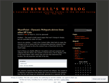 Tablet Screenshot of gkerswell.wordpress.com