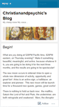 Mobile Screenshot of christianandpsychic.wordpress.com