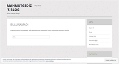 Desktop Screenshot of mahmutgediz.wordpress.com
