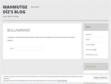 Tablet Screenshot of mahmutgediz.wordpress.com