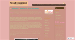 Desktop Screenshot of dearbooksproject.wordpress.com
