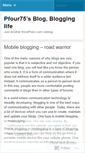 Mobile Screenshot of pfour75.wordpress.com