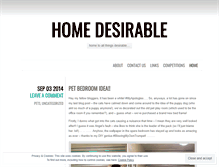 Tablet Screenshot of homedesirable.wordpress.com