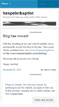 Mobile Screenshot of hespelerbaptist.wordpress.com