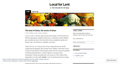 Desktop Screenshot of localforlent.wordpress.com