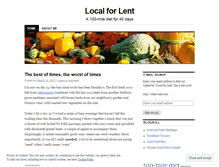Tablet Screenshot of localforlent.wordpress.com