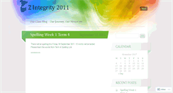 Desktop Screenshot of 2integrity2011.wordpress.com