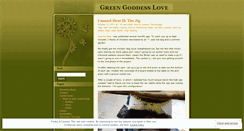 Desktop Screenshot of greengoddesslove.wordpress.com