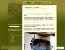 Tablet Screenshot of greengoddesslove.wordpress.com