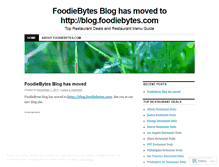 Tablet Screenshot of foodiebytes.wordpress.com