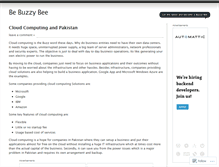 Tablet Screenshot of bebuzzybee.wordpress.com