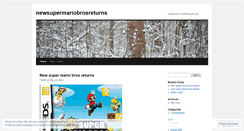 Desktop Screenshot of newsupermariobrosreturns.wordpress.com