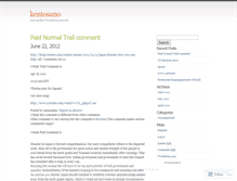 Tablet Screenshot of kentosano.wordpress.com