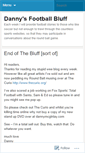 Mobile Screenshot of dannysfootballbluff.wordpress.com