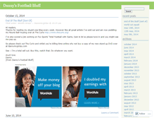 Tablet Screenshot of dannysfootballbluff.wordpress.com