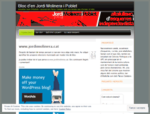 Tablet Screenshot of jordimolinera.wordpress.com