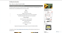 Desktop Screenshot of culinariahacker.wordpress.com