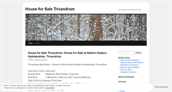 Desktop Screenshot of houseforsaletrivandrum.wordpress.com