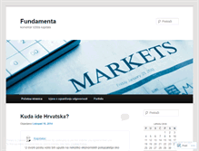 Tablet Screenshot of fundamenta.wordpress.com