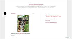 Desktop Screenshot of animalconsciousdonations.wordpress.com