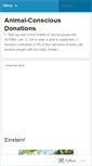 Mobile Screenshot of animalconsciousdonations.wordpress.com