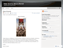 Tablet Screenshot of dailytarotbyaliciainhawaii.wordpress.com