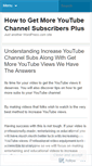 Mobile Screenshot of increaseyoutubesubscribers.wordpress.com