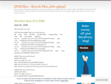 Tablet Screenshot of dvbfiles.wordpress.com