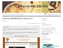 Tablet Screenshot of cafecomblablabla.wordpress.com