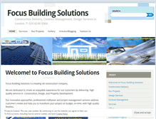 Tablet Screenshot of focusbuildingsolutions.wordpress.com